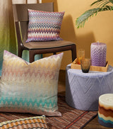 Goose Down Filled Silk-Infused Jacquard Cushion 40cm x 40cm