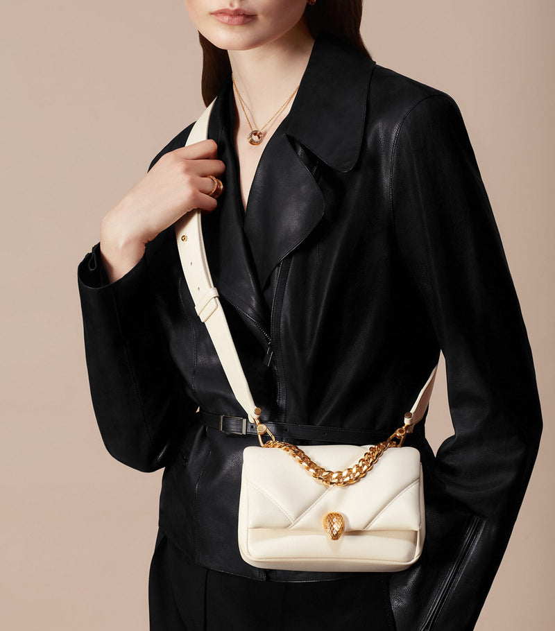 Bvlgari Mini Serpenti Cabochon cross-body bag in calfskin - British product