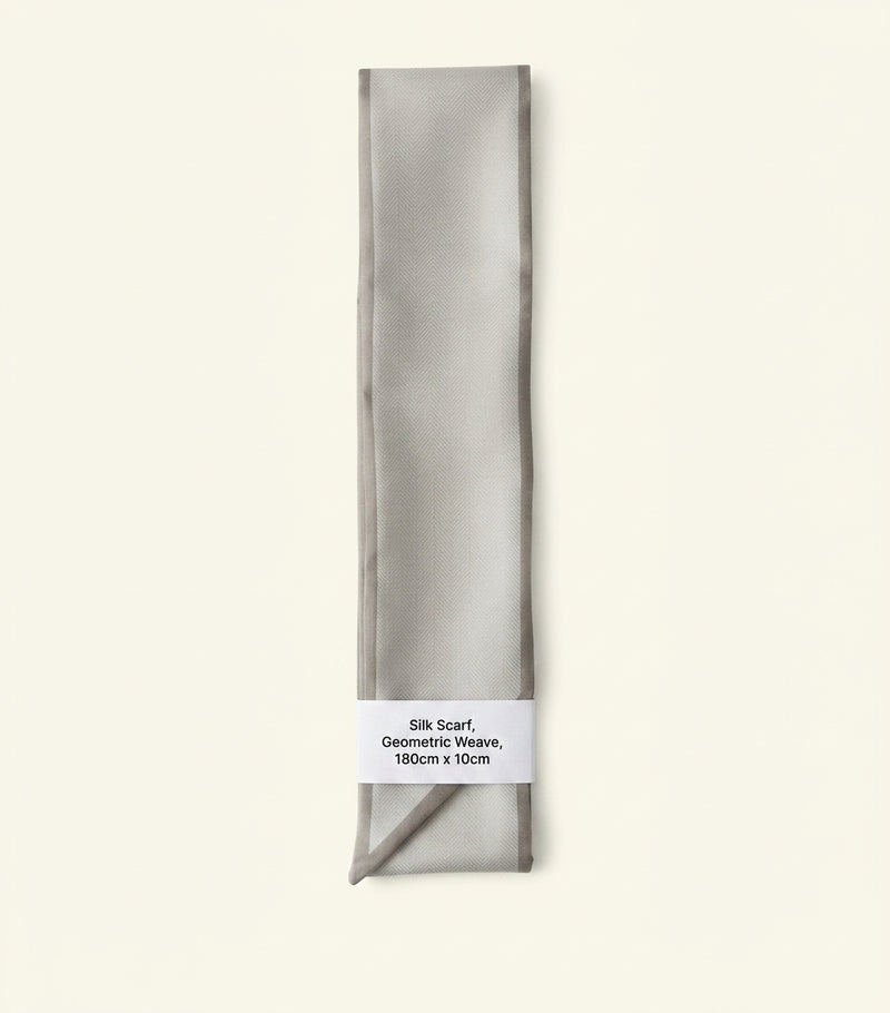 Prada silk triangle skinny scarf 85cm (British brand)