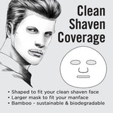 Fuss Free Naturals Mens Face Mask 3 Pack - British product
