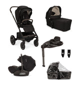 Nuna MIXX Next Kinderwagen und Babywanne, ARRA Flex Autositz und BASE Curv Adapter-Set