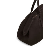 Alaïa Leather Purse top-handle bag in nubuck calfskin - British product