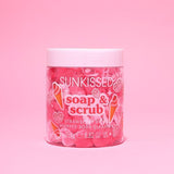 Sunkissed whipped body cleanser Strawberry Swirl 250g, imported from the UK