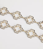 Maje Clover Chain Belt brass charm accessory (British brand)