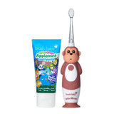 Brush Baby WildOnes Monkey toothbrush set with applemint toothpaste (British brand)