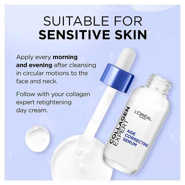 L'Oréal Collagen Expert Peptide Serum 30ml, imported from the UK