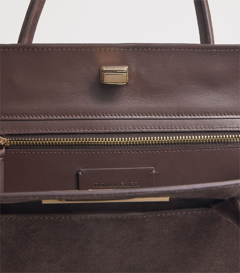 Fabiana Filippi Josephine suede top-handle bag (British brand)