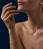 Chopard Happy Hearts mother-of-pearl necklace 18K rose gold - British product
