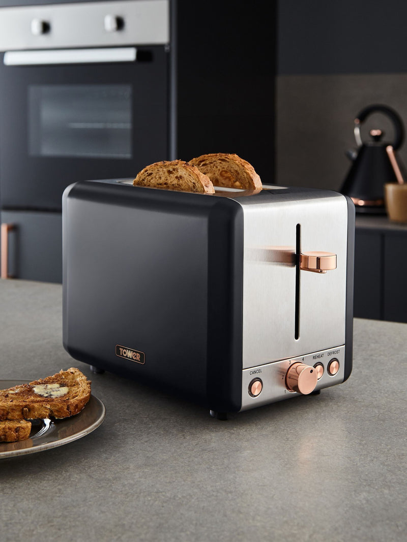 Tower Black 2 Slice Toaster, UK version