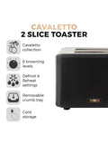 Tower Black 2 Slice Toaster, UK version