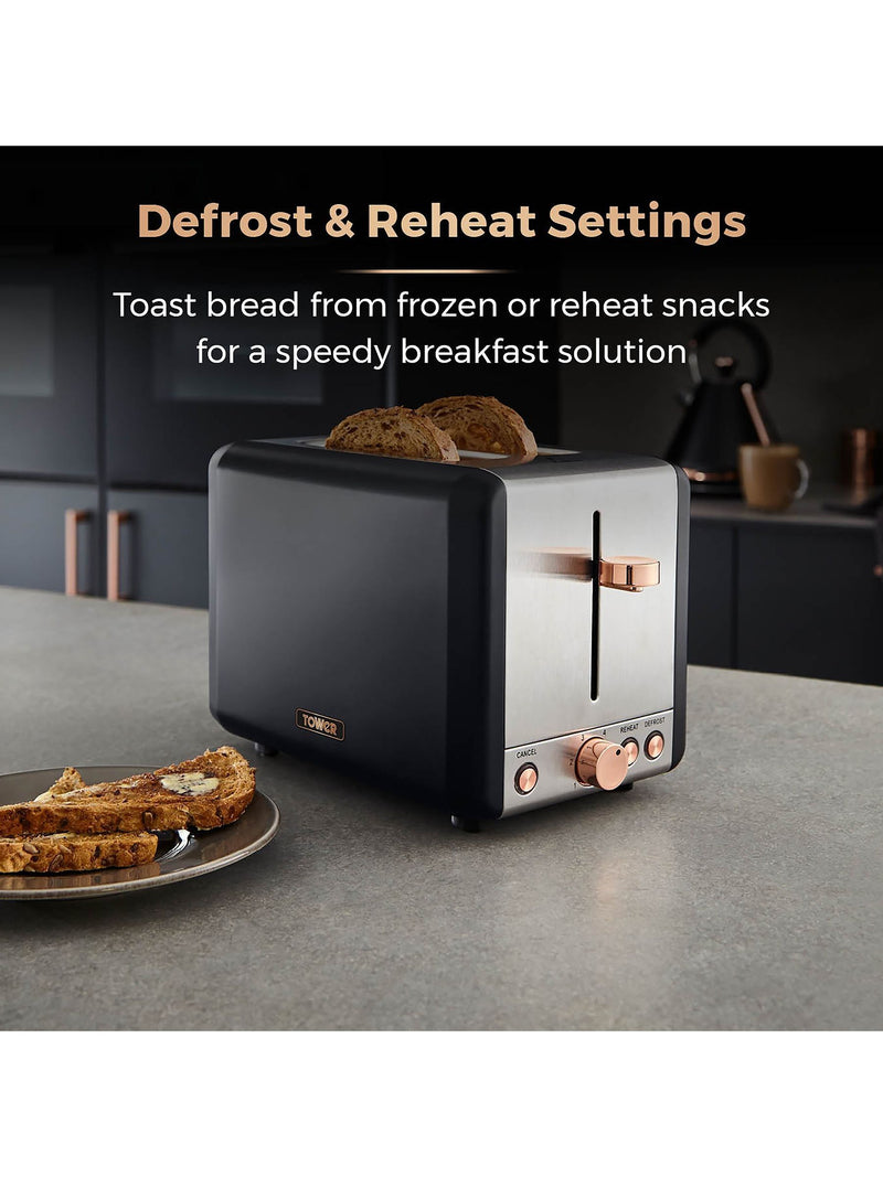 Tower Black 2 Slice Toaster, UK version