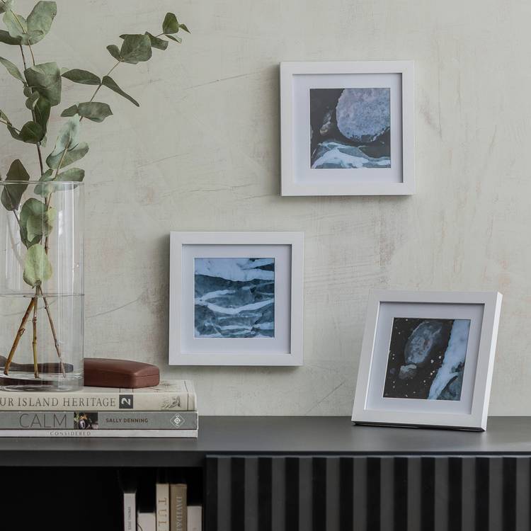 Habitat white picture frames set of 3 17x17cm, UK version