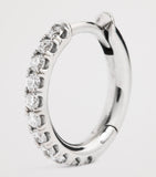 Spinelli Kilcollin single white gold diamond hoop earring, UK version