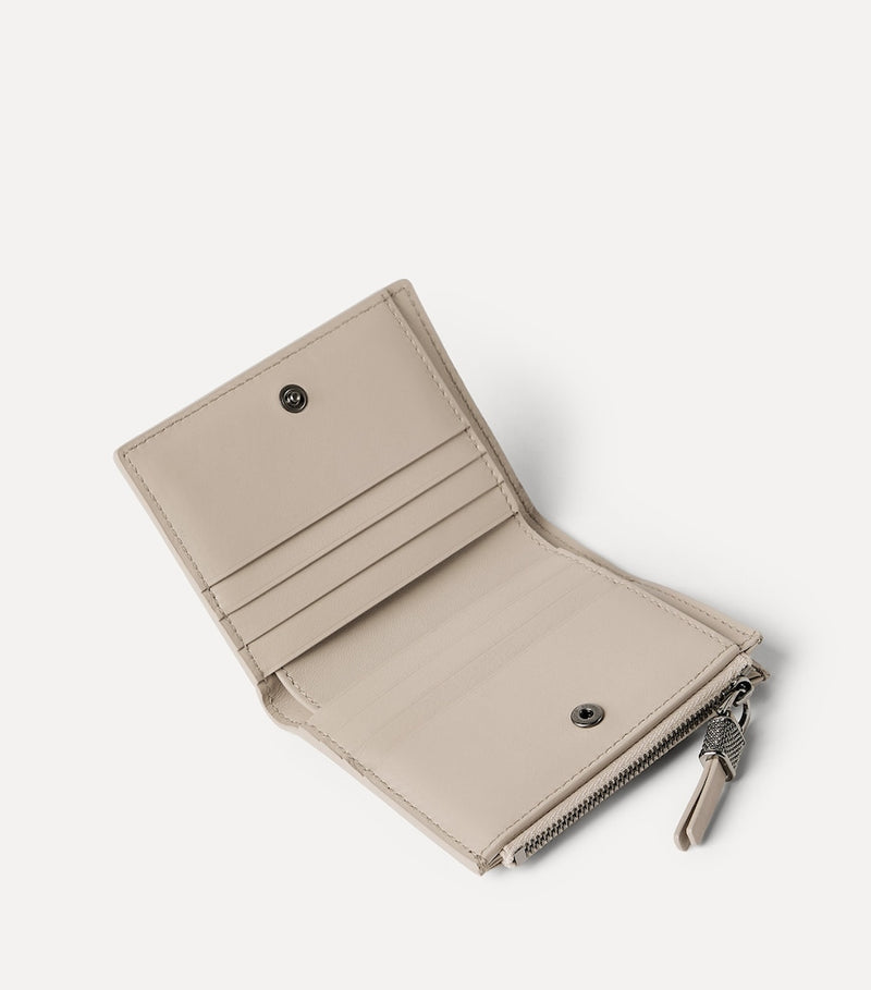 Brunello Cucinelli leather wallet embossed logo Italian craftsmanship - British product