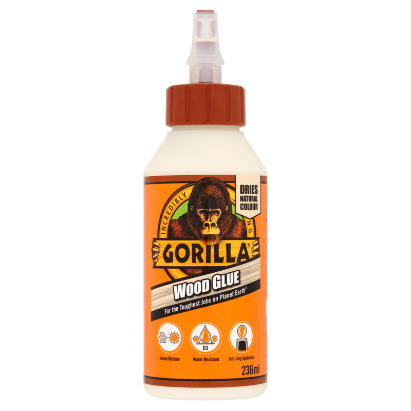 Gorilla Wood Glue adhesive container 236ml , UK version.