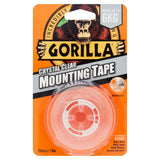 ASDA Gorilla Crystal Clear Mounting Tape Double Sided 25mm x 1.5m- Buy online at McGrocer