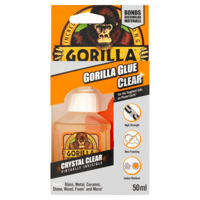 ASDA Gorilla Glue Clear 50ml Super Glue- Buy online at McGrocer