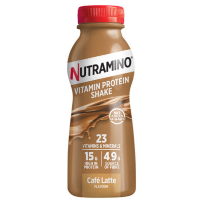 Nutramino Cafe Latte Protein Shake 325ml, imported from the UK