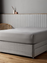 Next Silentnight Silver Supersoft Fitted Bed Sheet- Buy online at McGrocer