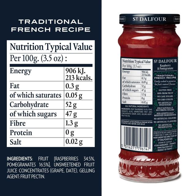St. Dalfour Raspberry & Pomegranate Jam   284g GOODS M&S