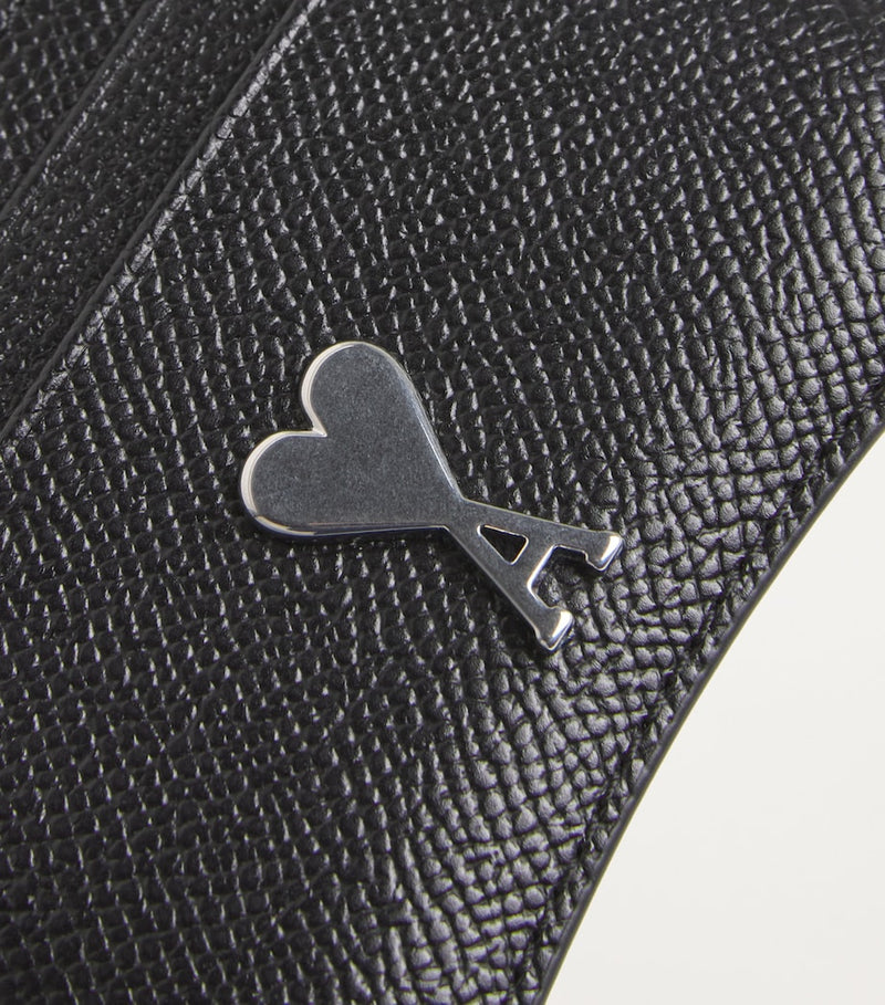 AMI Paris grained leather card holder - British product