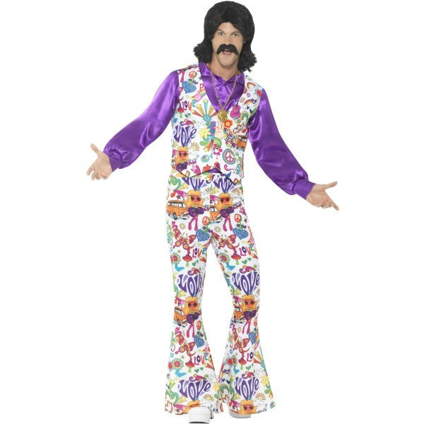 Smiffys 60s hippie costume multi-coloured, UK version