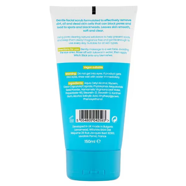 Witch Daily Blackhead Clearing Scrub 150ml (British brand)