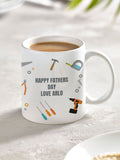 Loveabode personalised Father's Day mug and coaster set 11oz, UK version