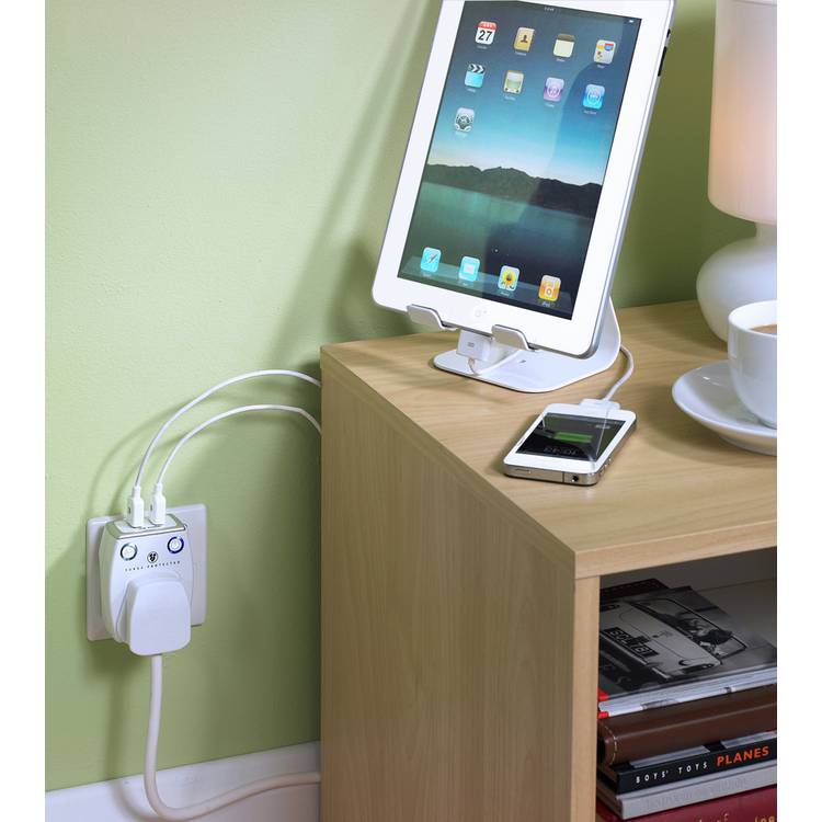 Masterplug USB Surge Adapter, UK version