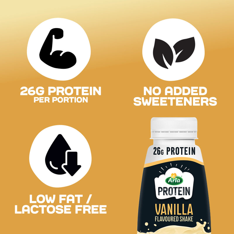 Arla protein milk vanilla flavoured 482ml - British product