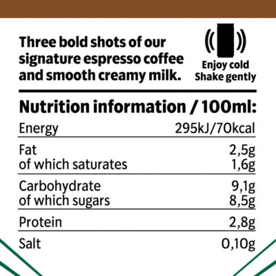 Starbucks Tripleshot Espresso iced coffee 300ml - British product