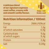 Starbucks vanilla iced coffee 250ml (British brand)