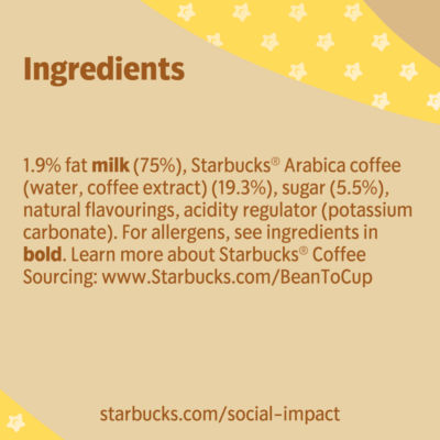 Starbucks vanilla iced coffee 250ml (British brand)