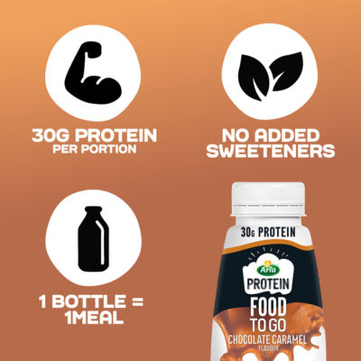 Arla chocolate caramel meal replacement shake 500ml - British product