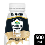 Arla Protein Food To Go Mahlzeitenersatz-Shake mit Vanille-Haselnuss-Geschmack, 500 ml