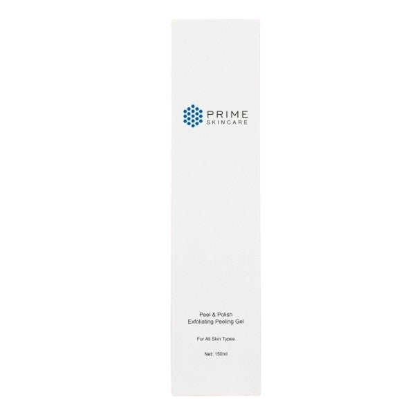 Prime Skincare Peel & Polish exfoliator 150ml, imported from the UK