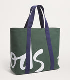 Harrods large cotton logo tote bag, UK version