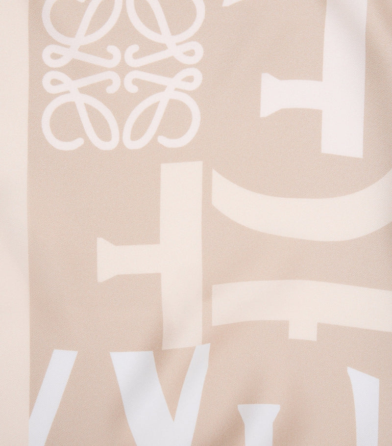 LOEWE silk twill scarf 90cm, UK version