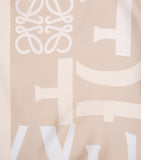 LOEWE silk twill scarf 90cm, UK version