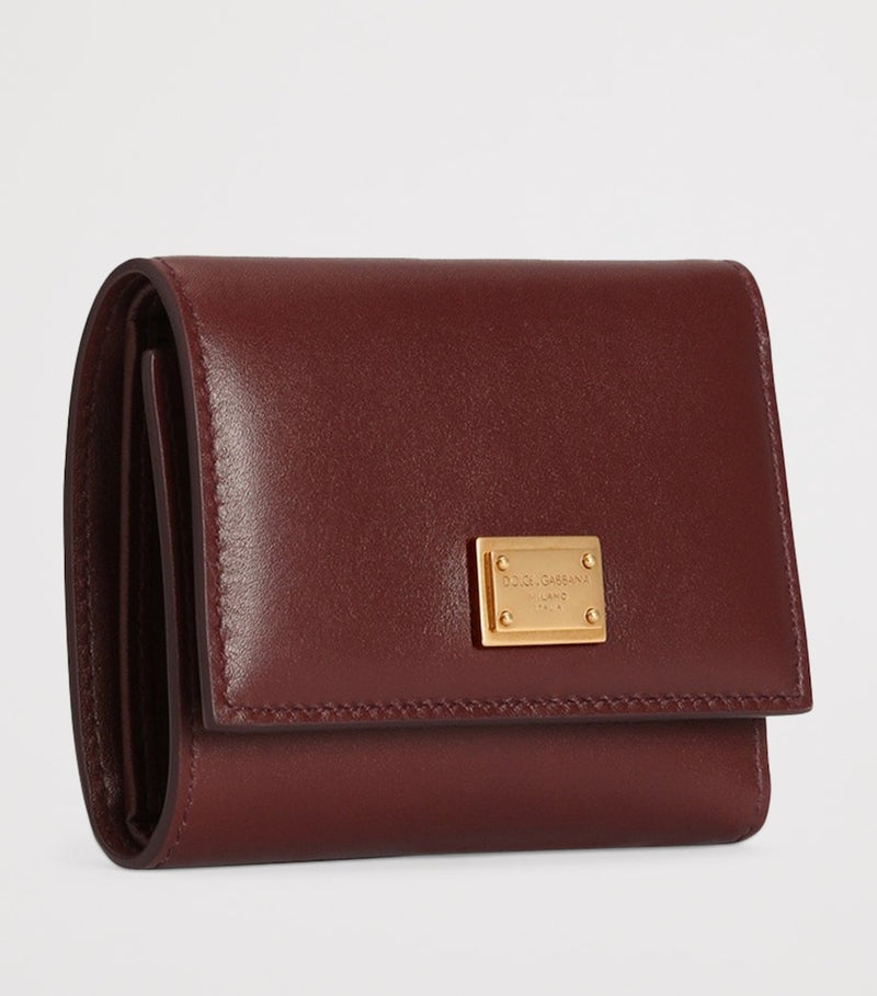 Dolce&Gabbana plongé calfskin French flap wallet, UK version