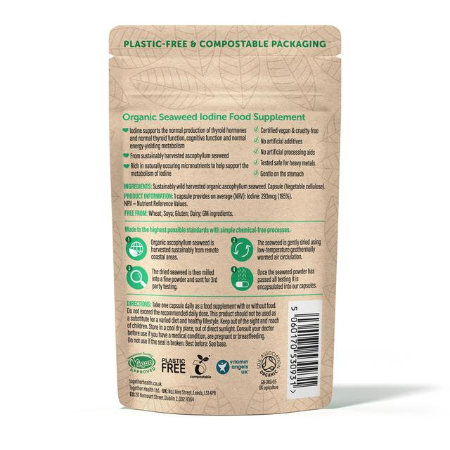 Together Organic Seaweed Iodine Supplement 30 per pack GOODS M&S
