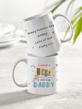 Loveabode personalised mug and coaster set, UK version