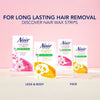 Nair face wax strip cherry blossom, imported from the UK