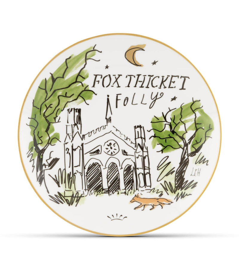 Ginori 1735 Fox Thicket Folly decorative plate 27cm - British product