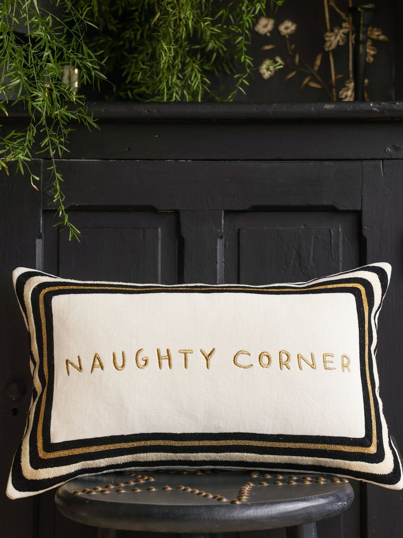 Rockett St George Naughty Corner cushion (British brand)