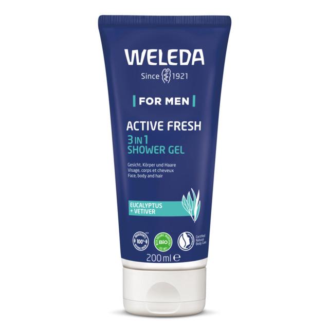 Weleda Men's Active Fresh 3 in 1 Shower Gel   200ml GOODS M&S