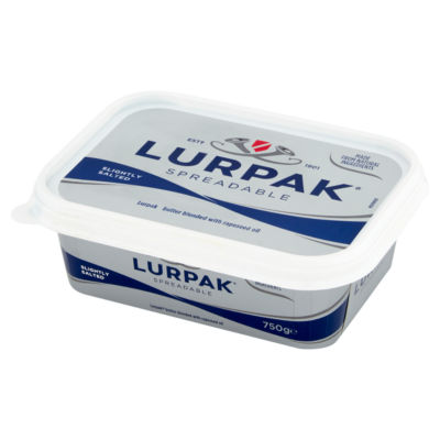 Lurpak slightly salted spreadable blend 750g (British brand)
