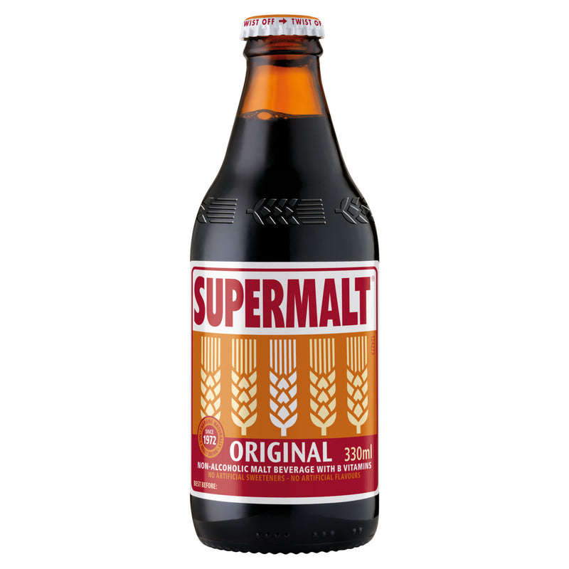 Supermalt Original malt beverage 330ml (British brand)