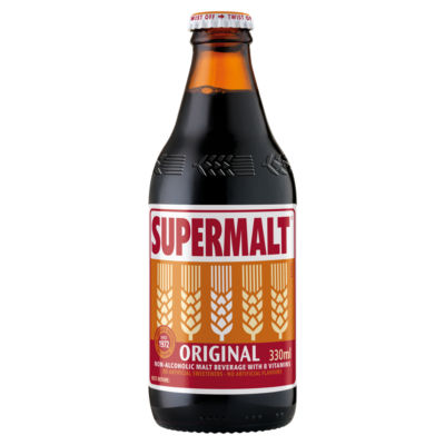 Supermalt Original malt beverage 330ml (British brand)