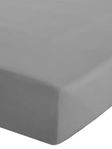 Catherine Lansfield Grey Percale Fitted Sheet